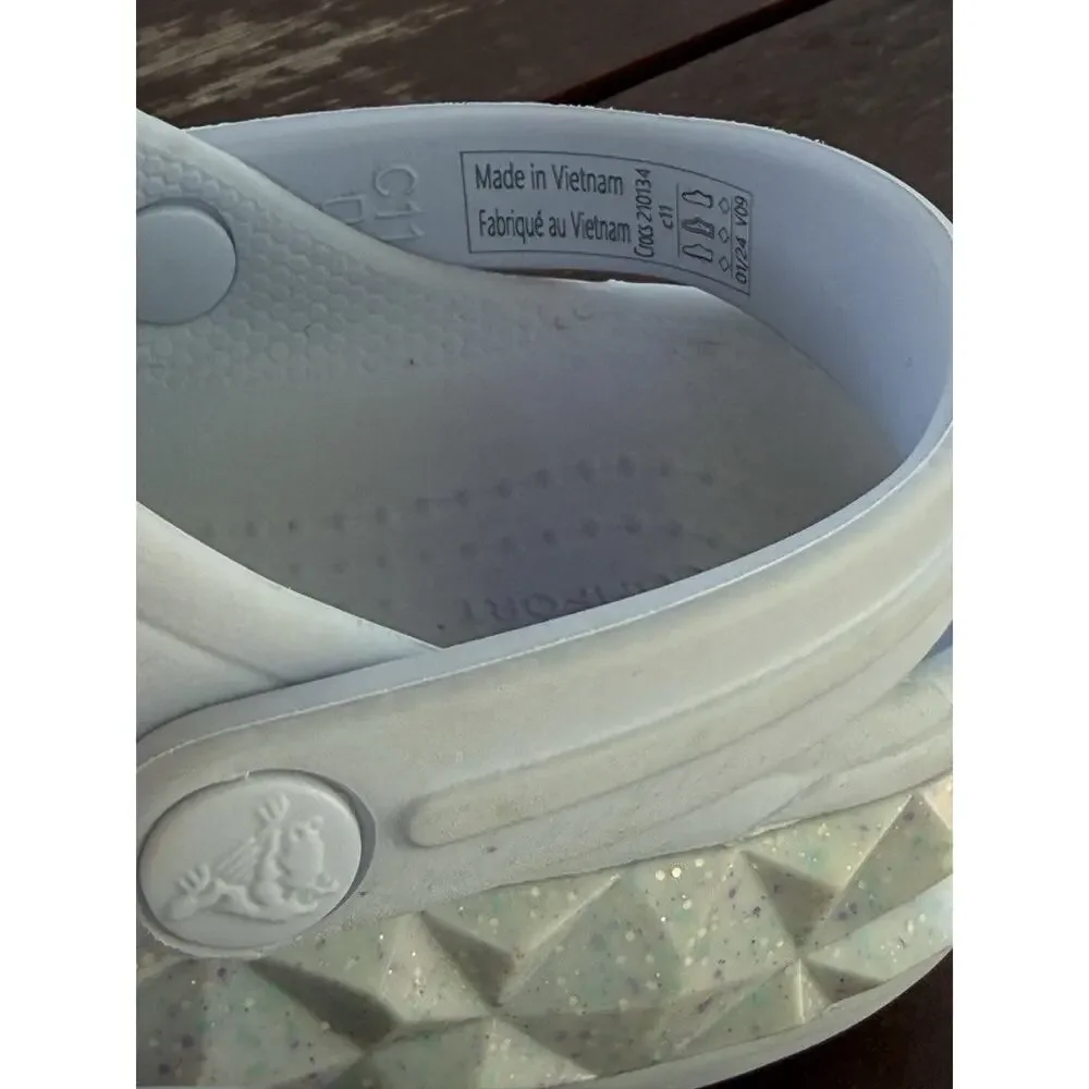 Crocs Crocband Clogs Kids Sky Blue Slip-On Lightweight Comfort Strap Casual C11